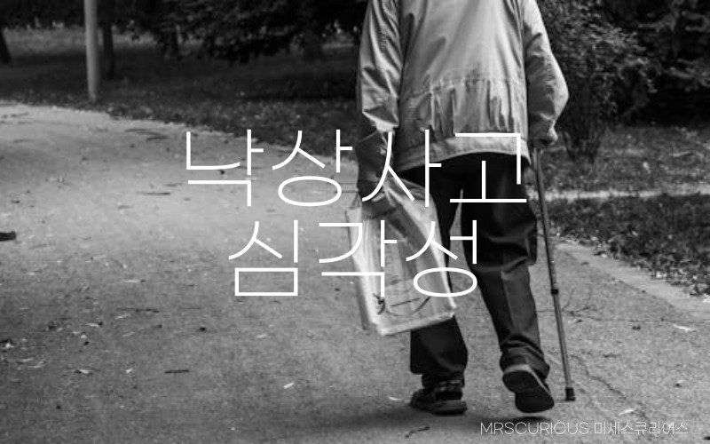 노인 낙상 사고 심각성, 영향과 예방 2 노인 낙상 사고 심각성