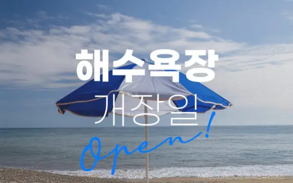 2024 해수욕장 개장 날짜 총정리