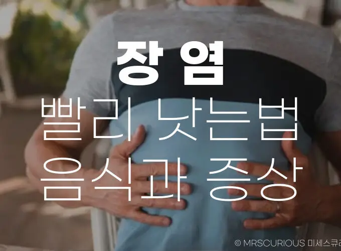 장염 빨리 낫는 법 먹어도 되는 음식 증상