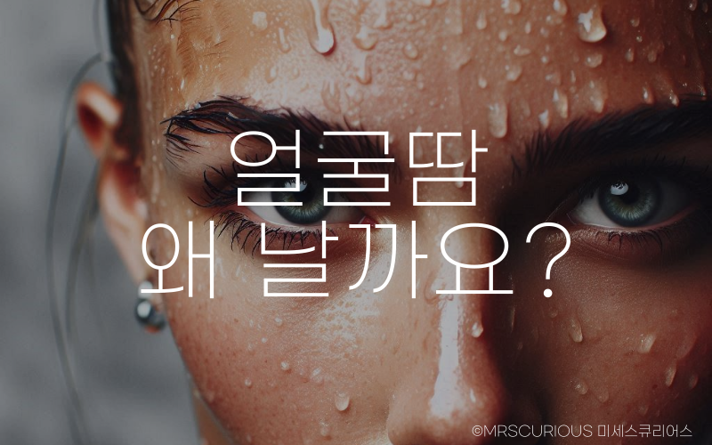얼굴땀 관리법 및 땀 멈추는법으로 뽀송뽀송한 피부, 자신감 UP
